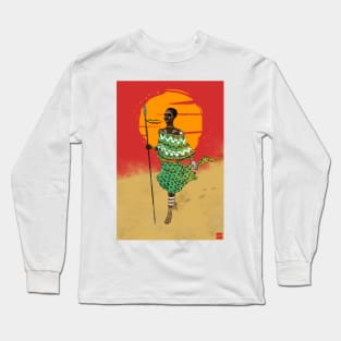 African Tribe Girl Long Sleeve T-Shirt